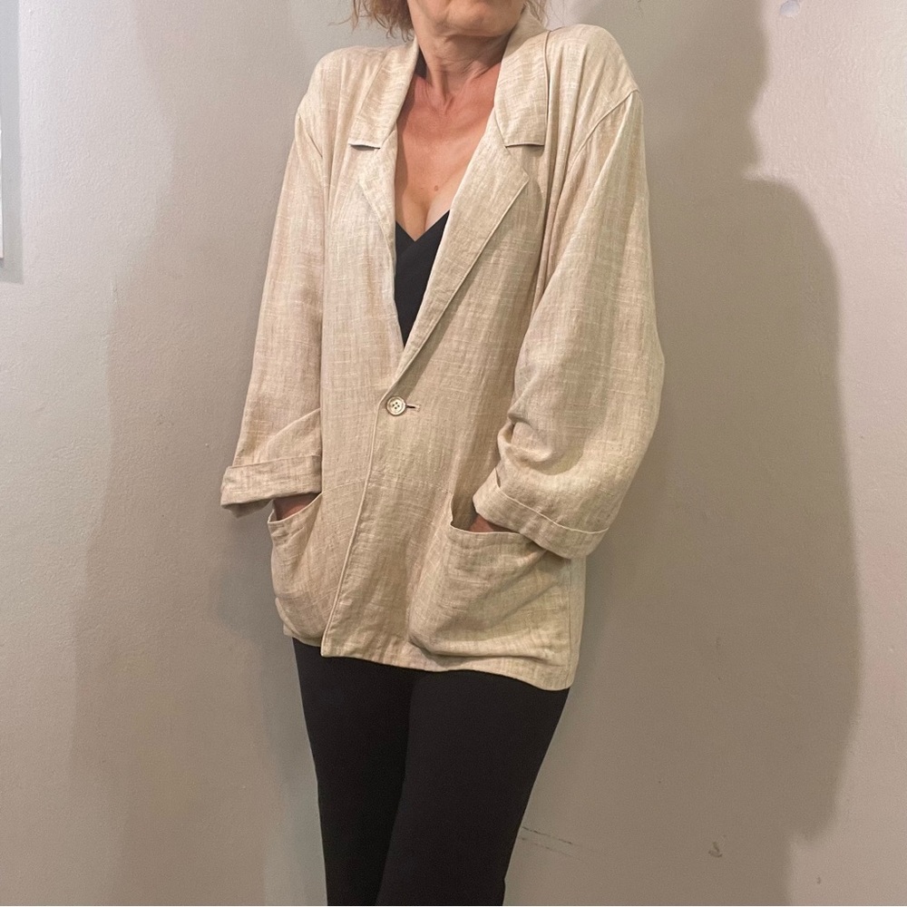 F.L. Expressions Linen blend blazer